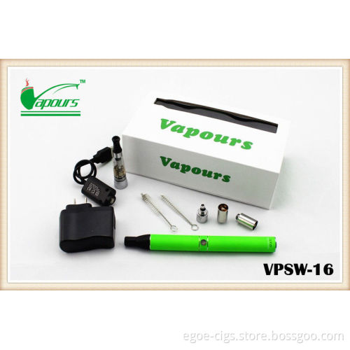 1300mah 1100 Puffs Dry Herb E-cig 3 In 1 Ago For Wax & Oil Vaporizer Pen
